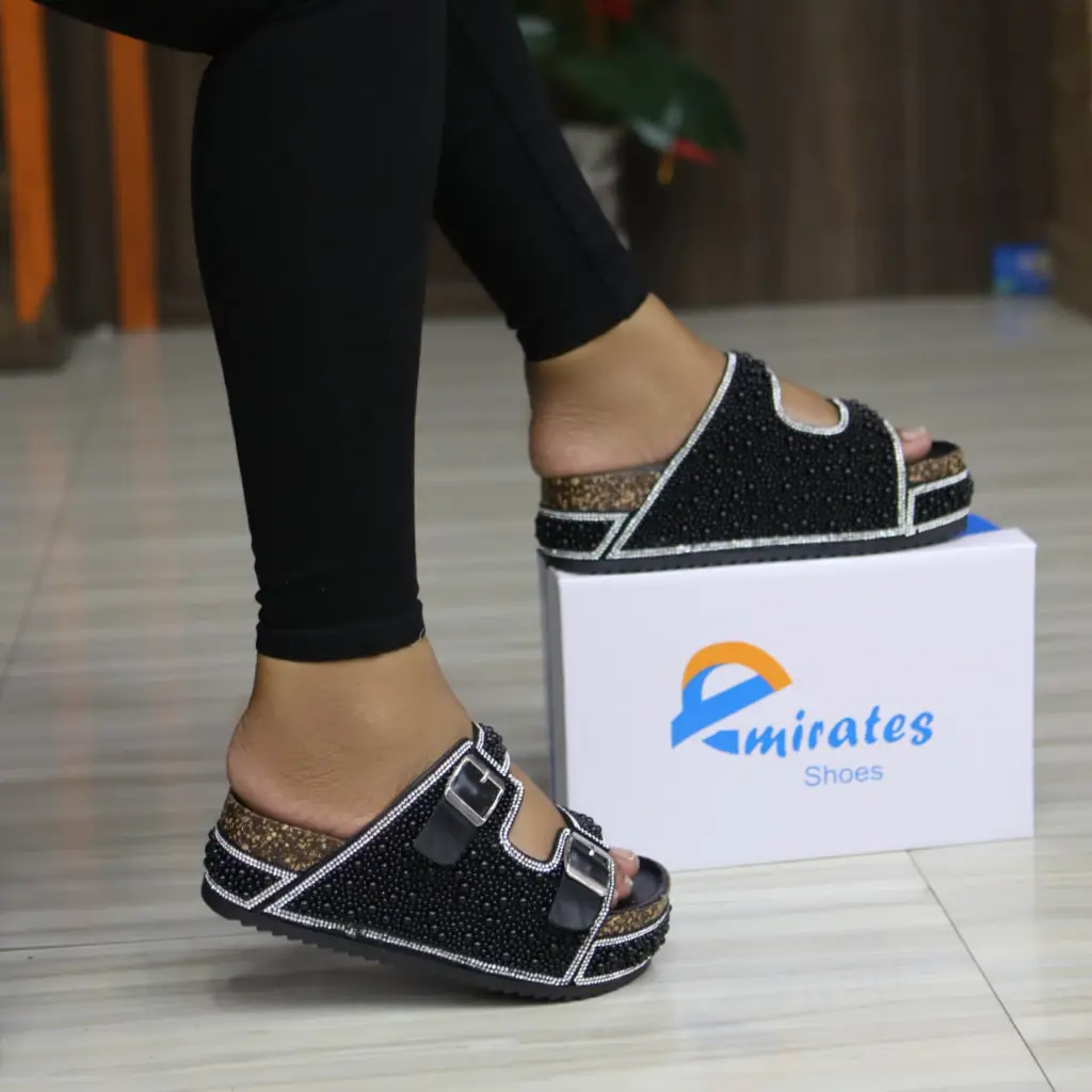 Peggy buckle strap wedge sandals 2500.webp