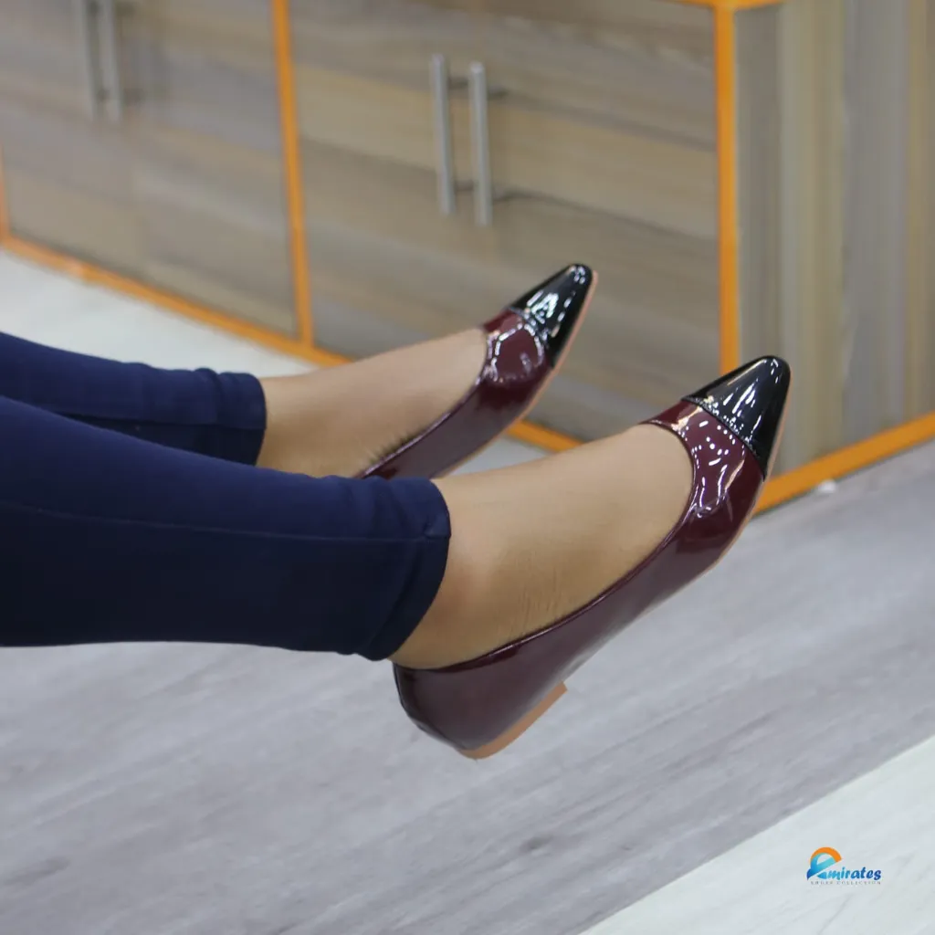 1400 Kristy two -tone glossy Ballets.webp