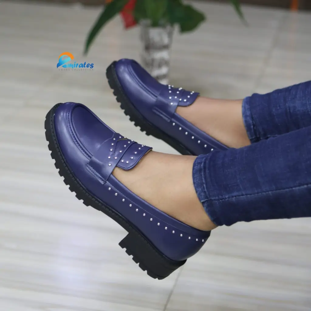 gemini studded loafers blue.webp
