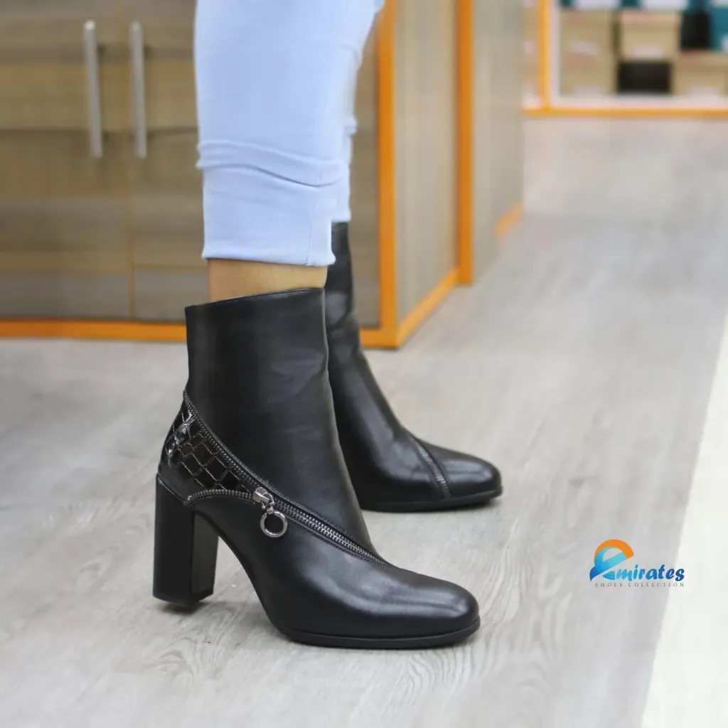 Lourdes Zip-Up Ankle Boots