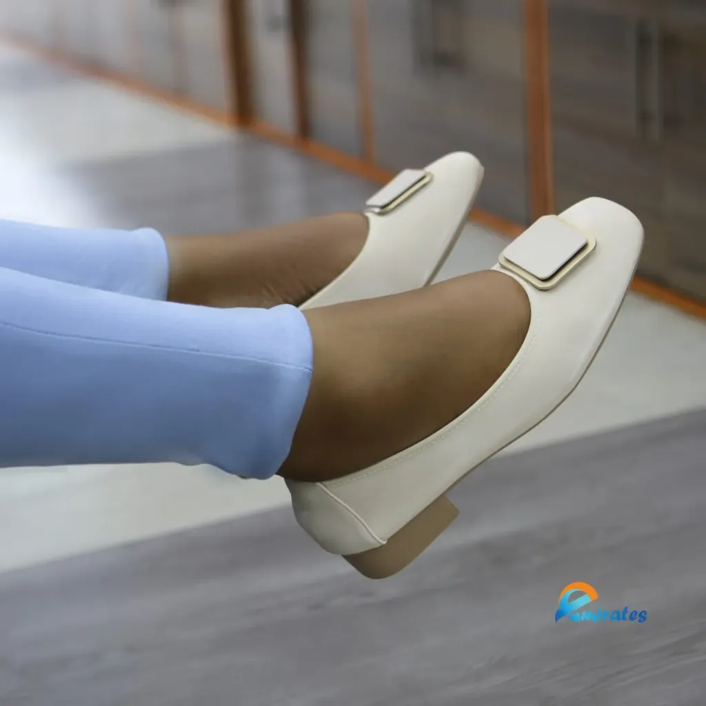 Denise square toe ballet flats