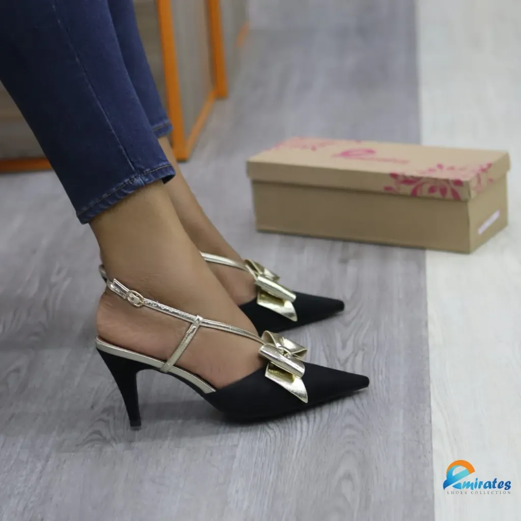 Trya Pointed Toe Slingback Heels