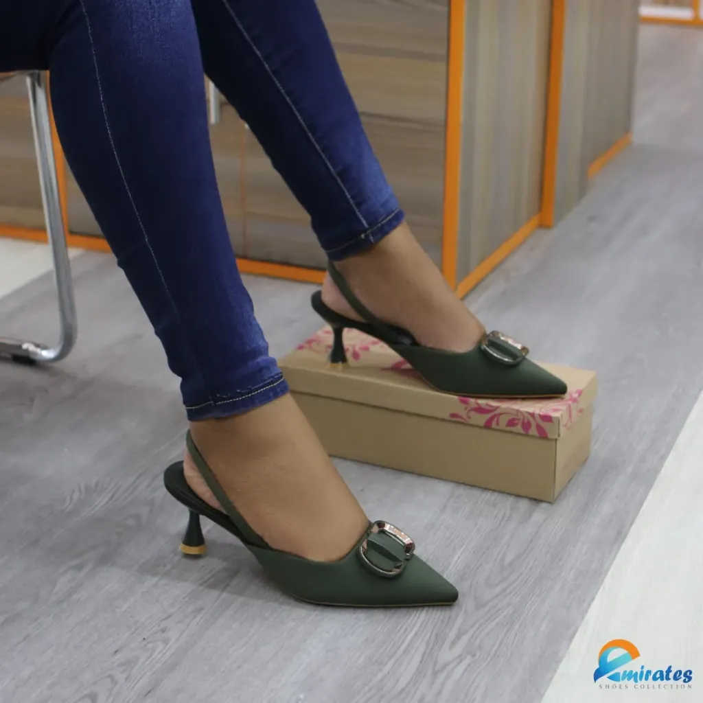 Serena Sling back kitten Heels