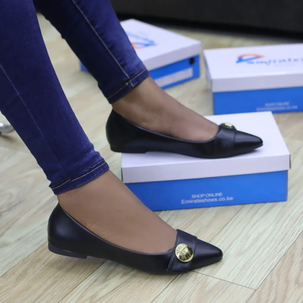 Nomi Pointed Toe Ballet Flats (blue)