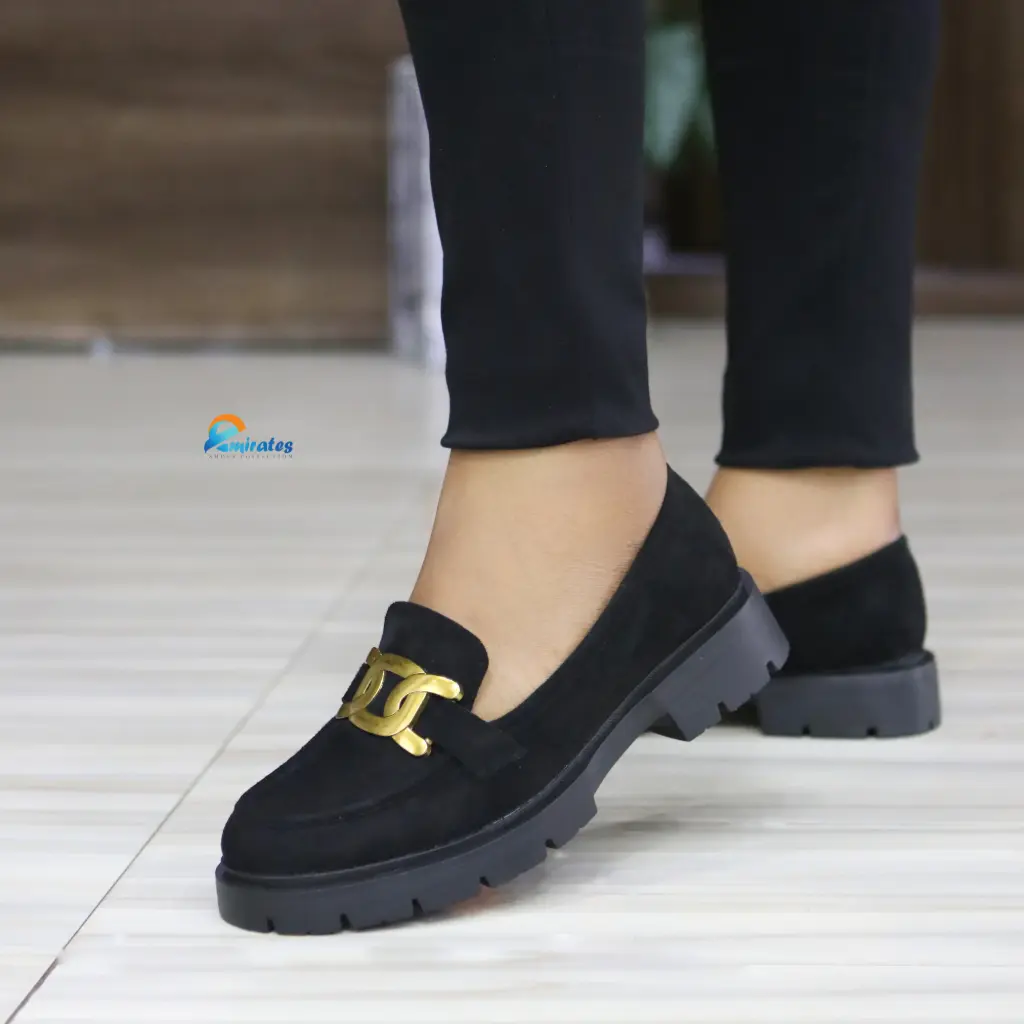 Brava black suede loafers 