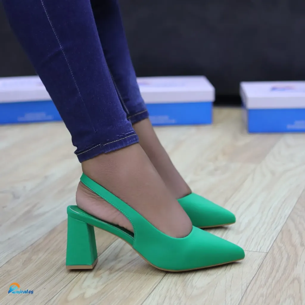 Lenora Slingback block heels