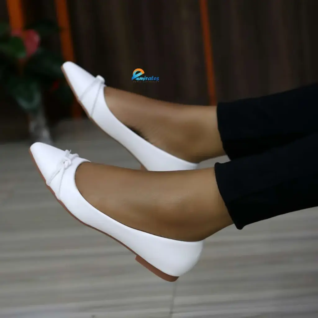 Cami bow-accent ballet flats