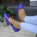 Solene pointed-toe buckle flats