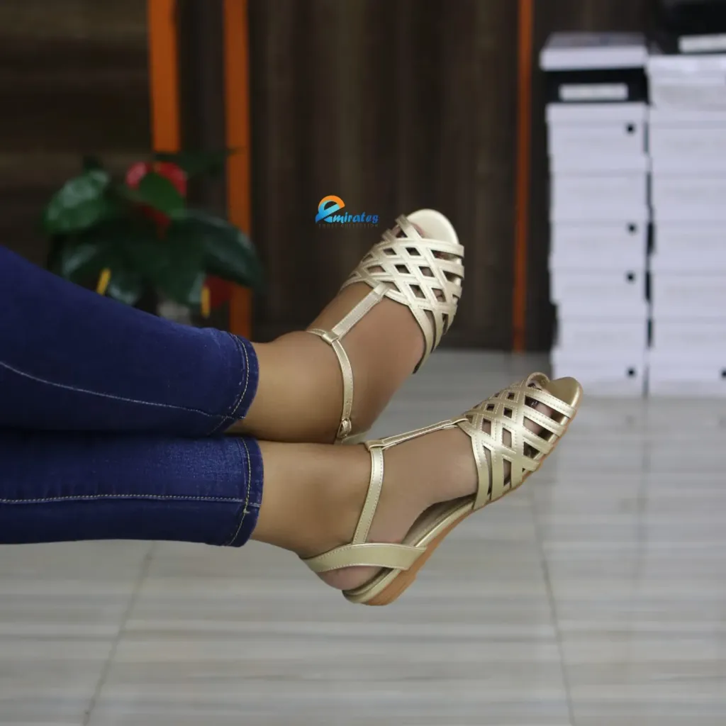 Callie ankle strap wedge sandals (white)