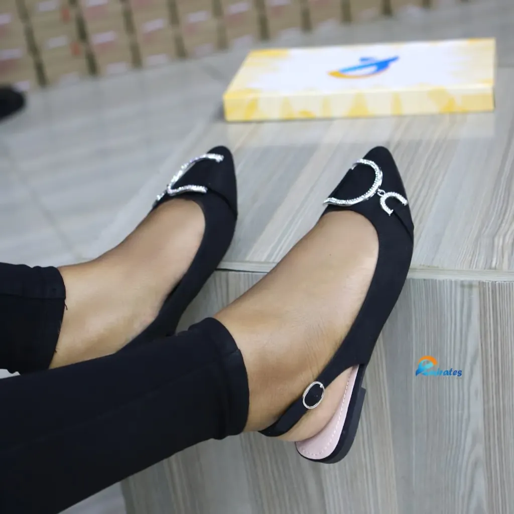 Carmen Slingback flats (green)