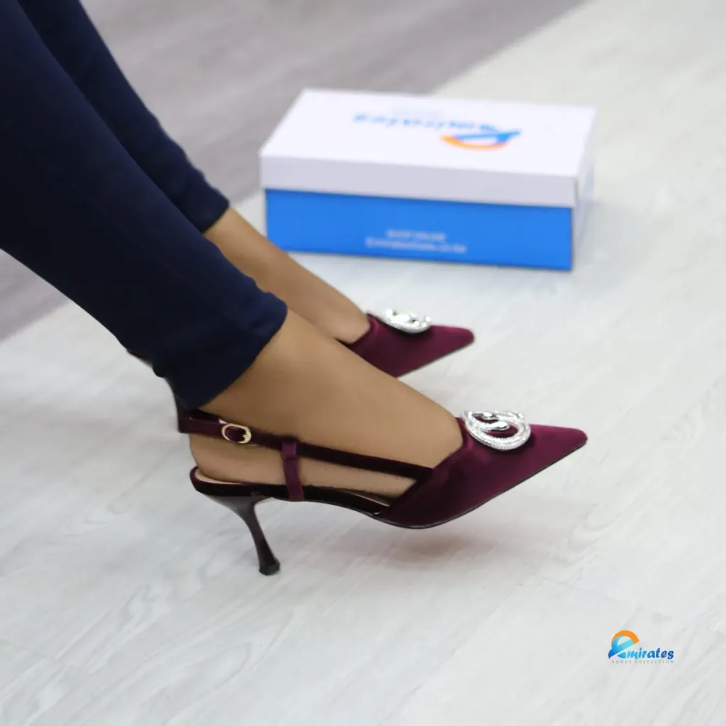 Bernadette Slingback heels (Black)