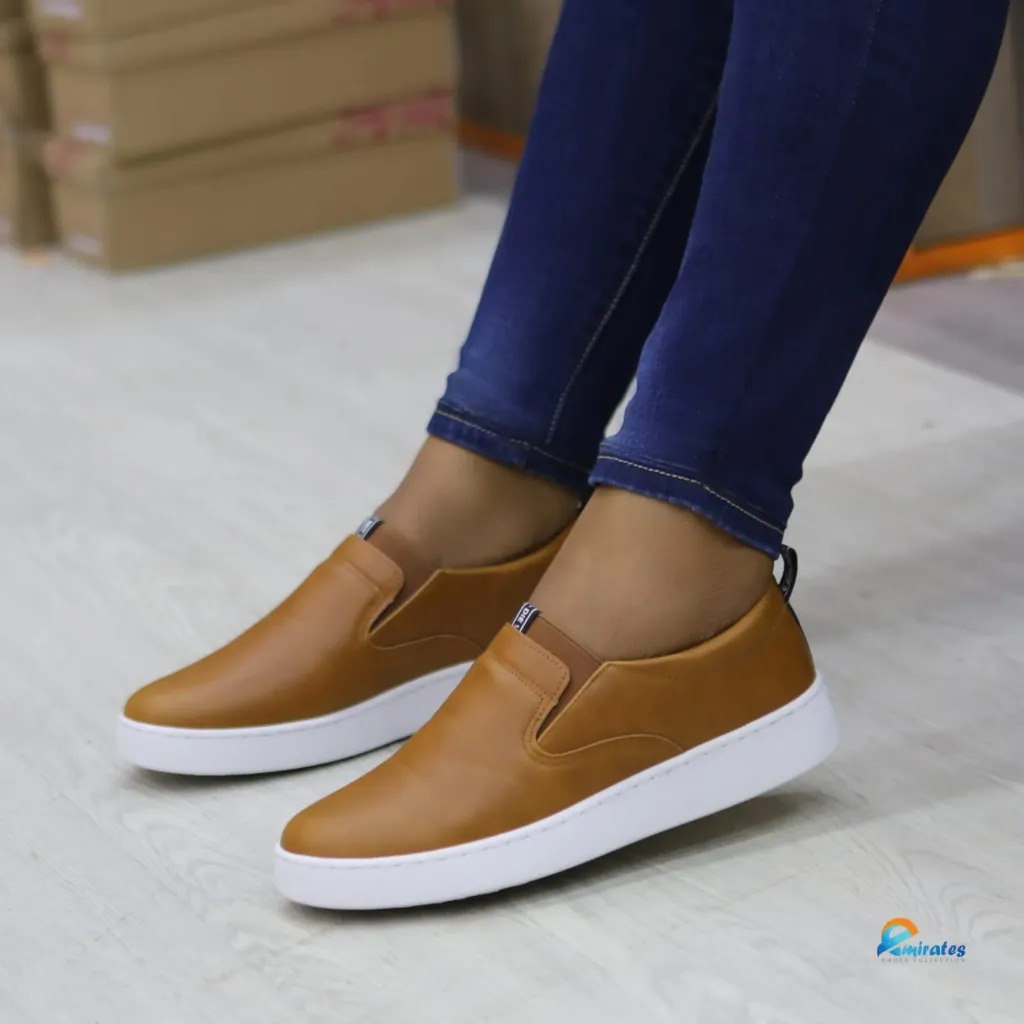 Polo slip-on fashion sneakers (brown)