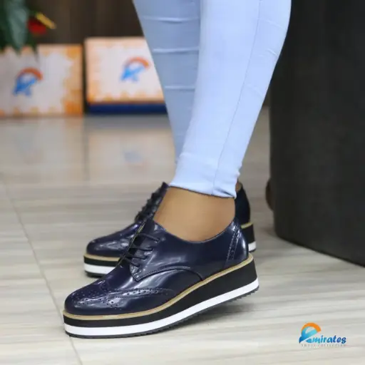 Kezia platform brogue lace-ups