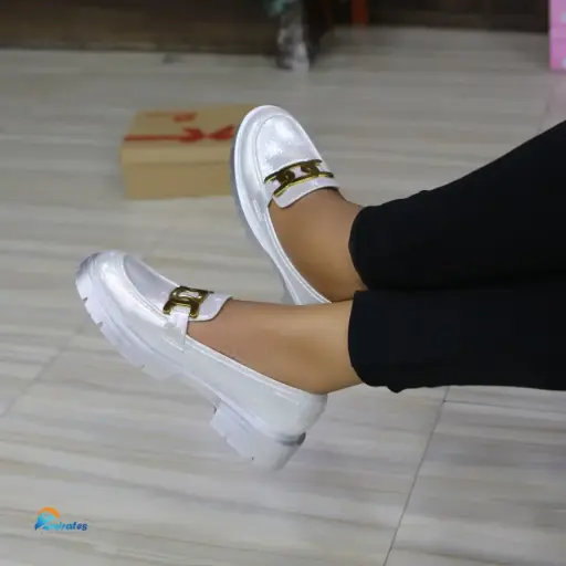 Charlie metallic platform loafers