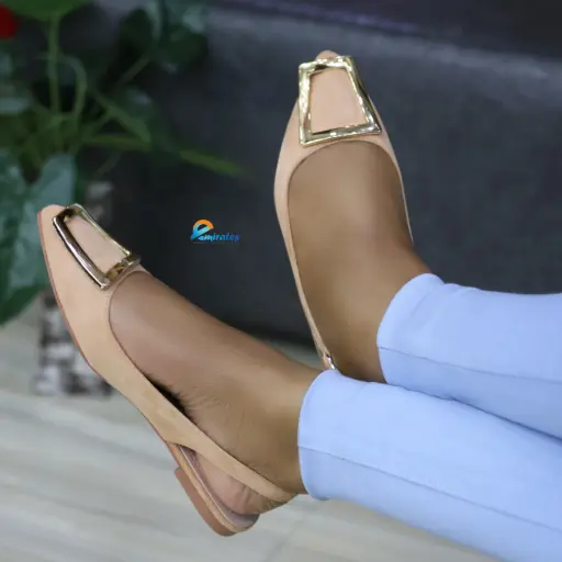 Brittney pointed toe slingback flats